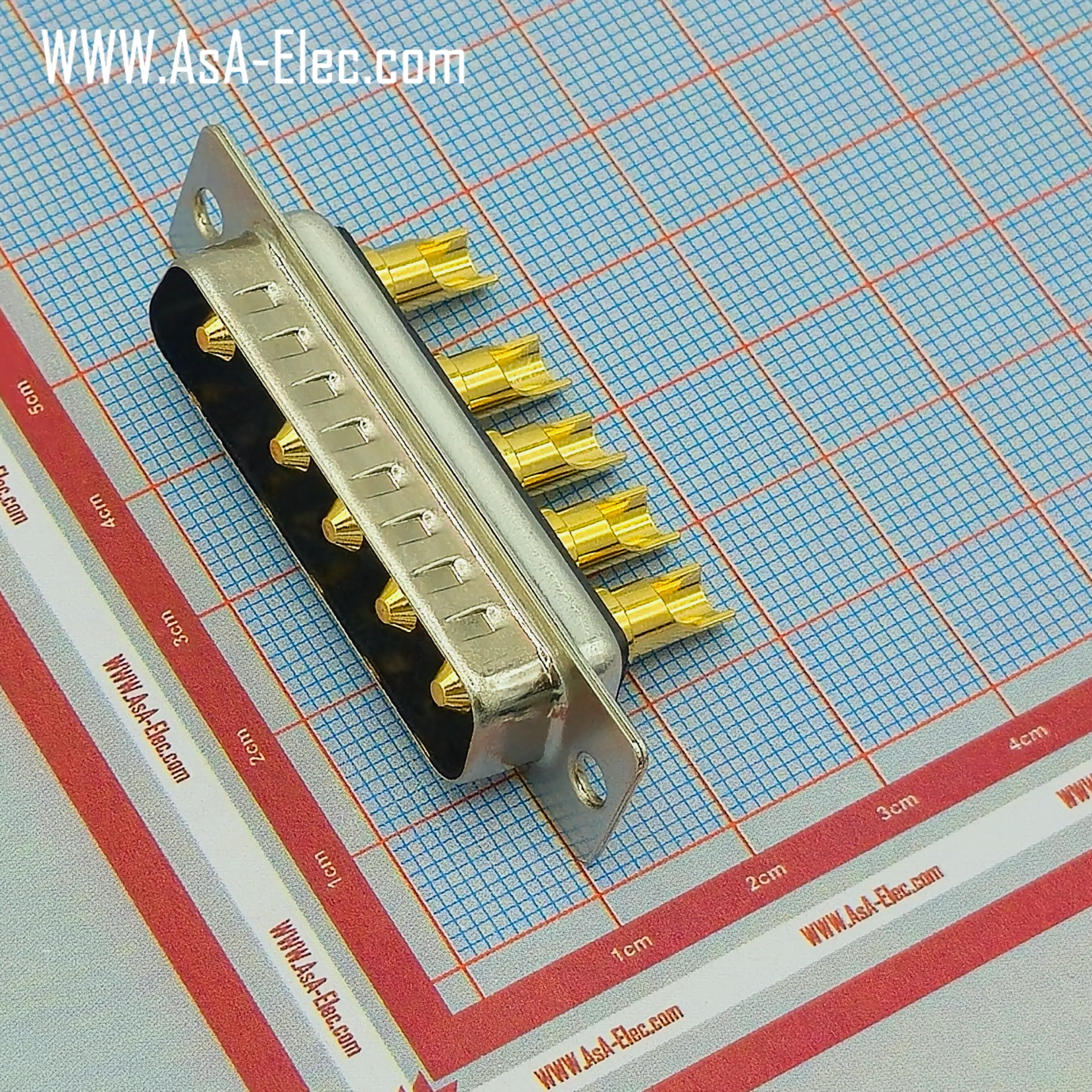 POWER D-SUB 5W5 SOLDER CUP-MALE